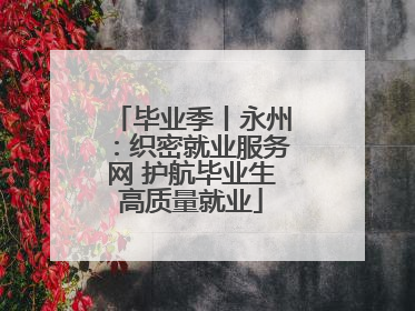 毕业季丨永州：织密就业服务网 护航毕业生高质量就业